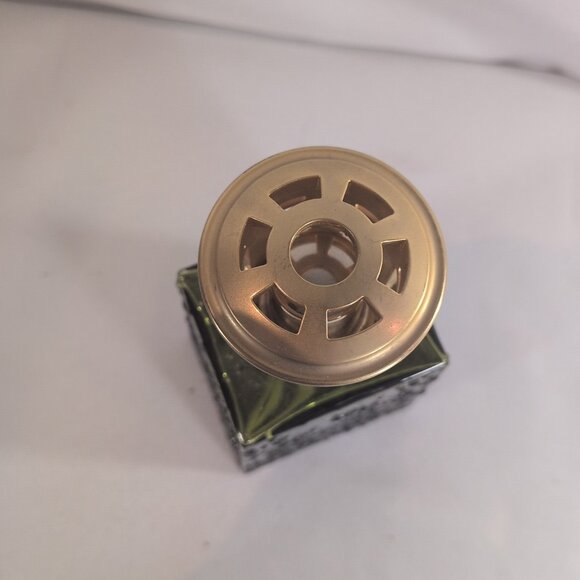 Lampe Berger Fragrance Oil Lamp Ottoman Emerald Green Gold Embossed DISCONTINUED - Picture 8 of 11